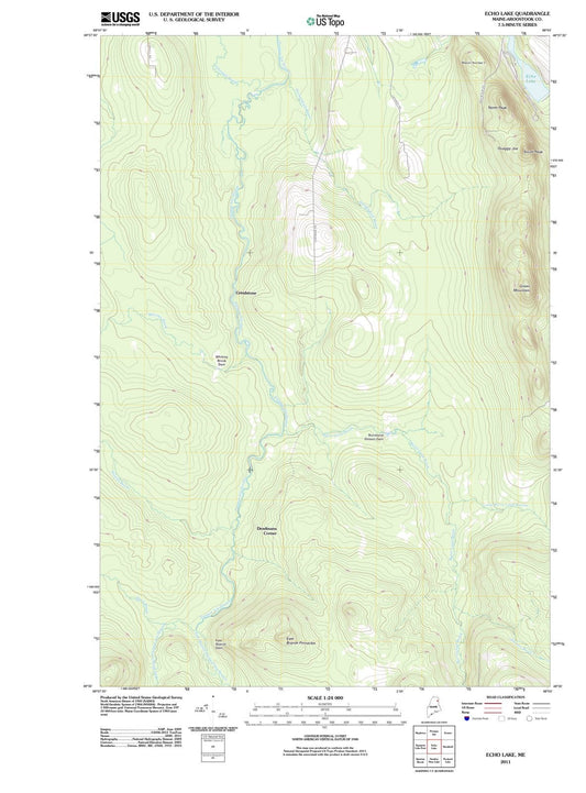 2011 Echo Lake, ME - Maine - USGS Topographic Map