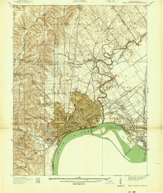 1939 New Albany, in  - Indiana - USGS Topographic Map
