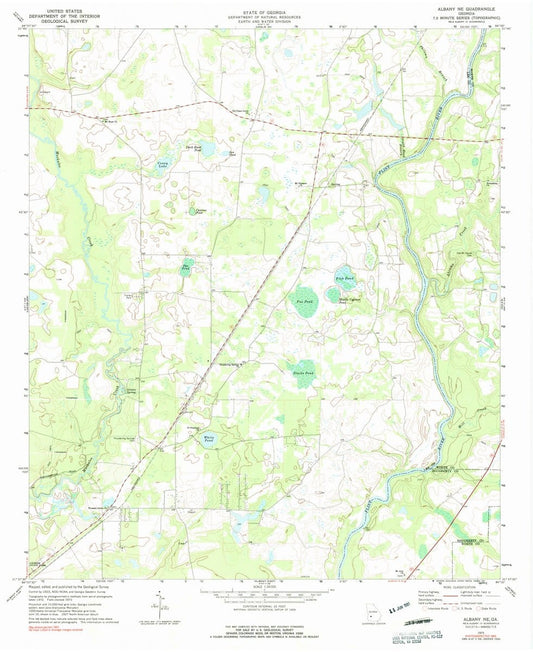 1973 Albany, GA  - Georgia - USGS Topographic Map