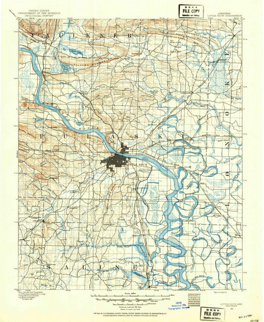 1891 Little Rock, AR  - Arkansas - USGS Topographic Map