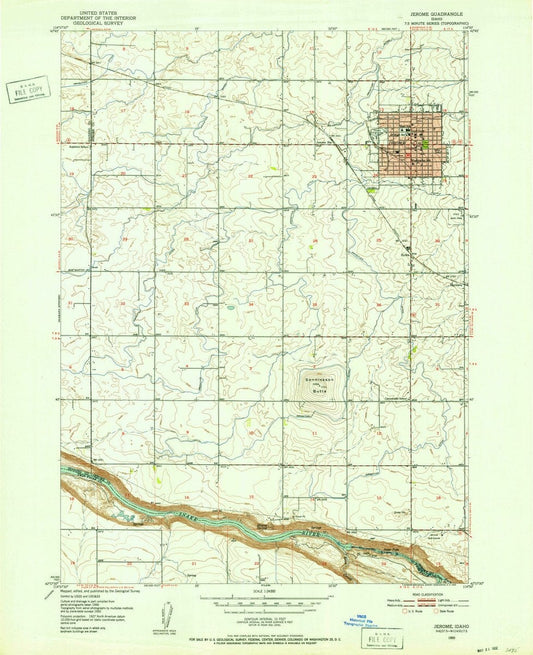 1950 Jerome, ID  - Idaho - USGS Topographic Map