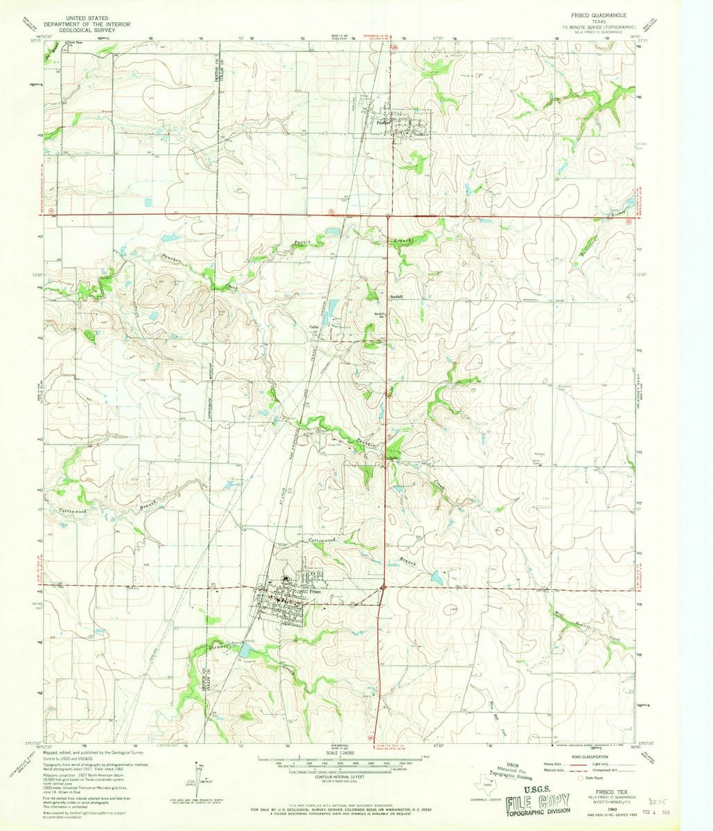1960 Frisco, TX  - Texas - USGS Topographic Map