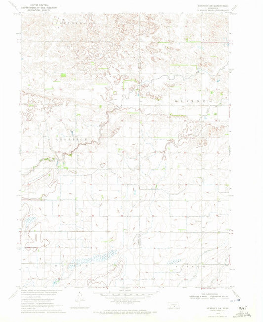 1970 Kearney SW, NE  - Nebraska - USGS Topographic Map