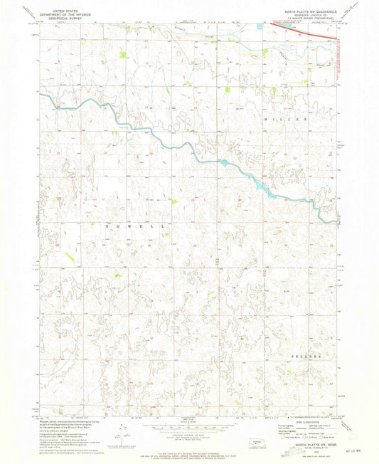1970 North Platte SW, NE  - Nebraska - USGS Topographic Map