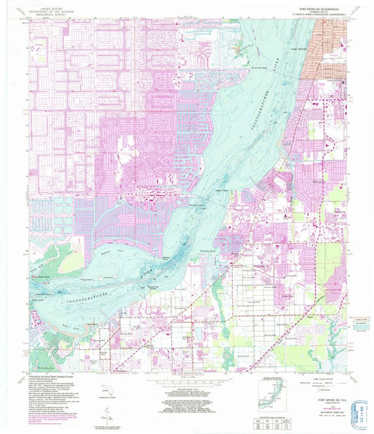 1958 Fort Myers, FL  - Florida - USGS Topographic Map v3