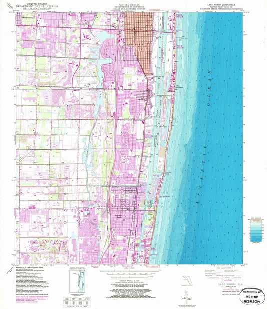 1945 Lake Worth, FL  - Florida - USGS Topographic Map