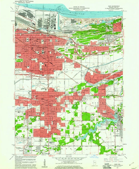 1959 Gary, in  - Indiana - USGS Topographic Map