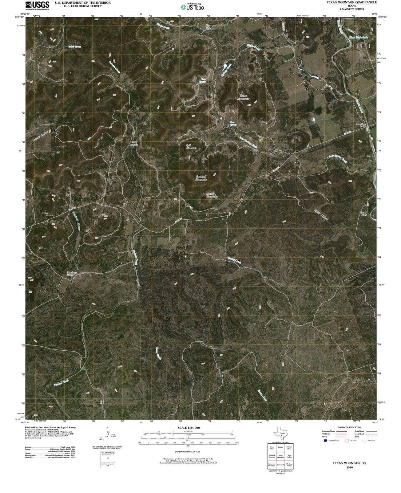 2010 Texas, TX - Texas - USGS Topographic Map