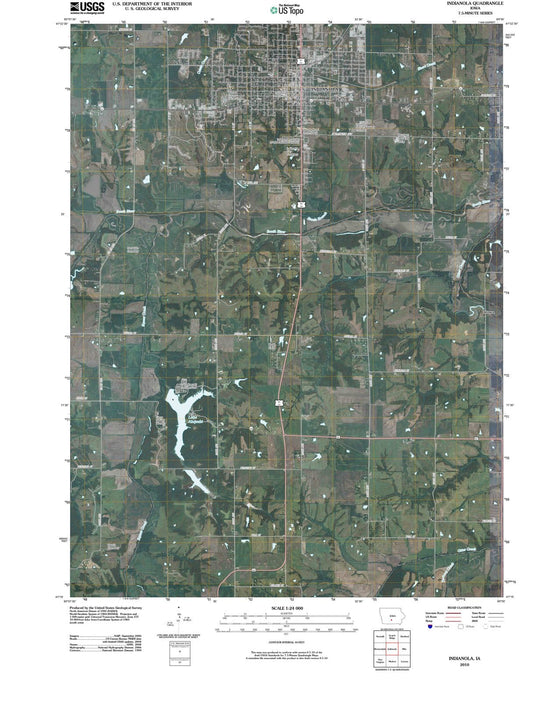 2010 Indianola, IA - Iowa - USGS Topographic Map