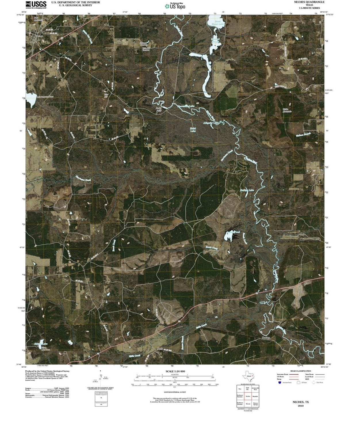 2010 Port Neches, TX - Texas - USGS Topographic Map