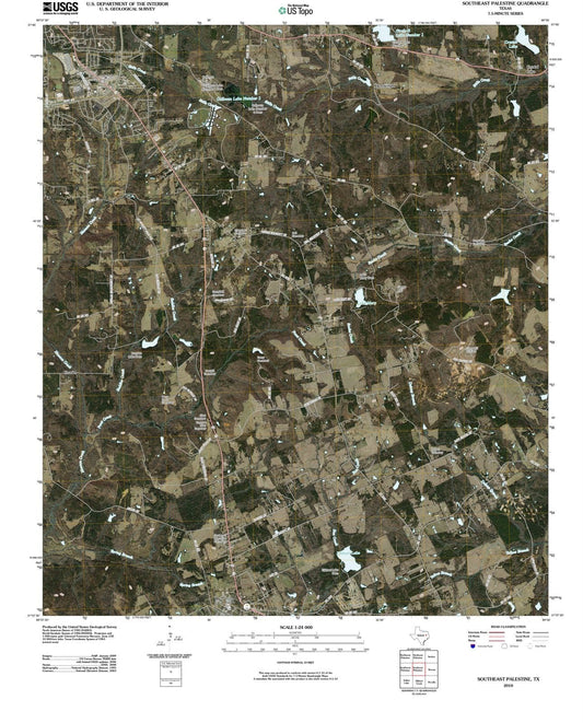 2010 Palestine, TX - Texas - USGS Topographic Map v3