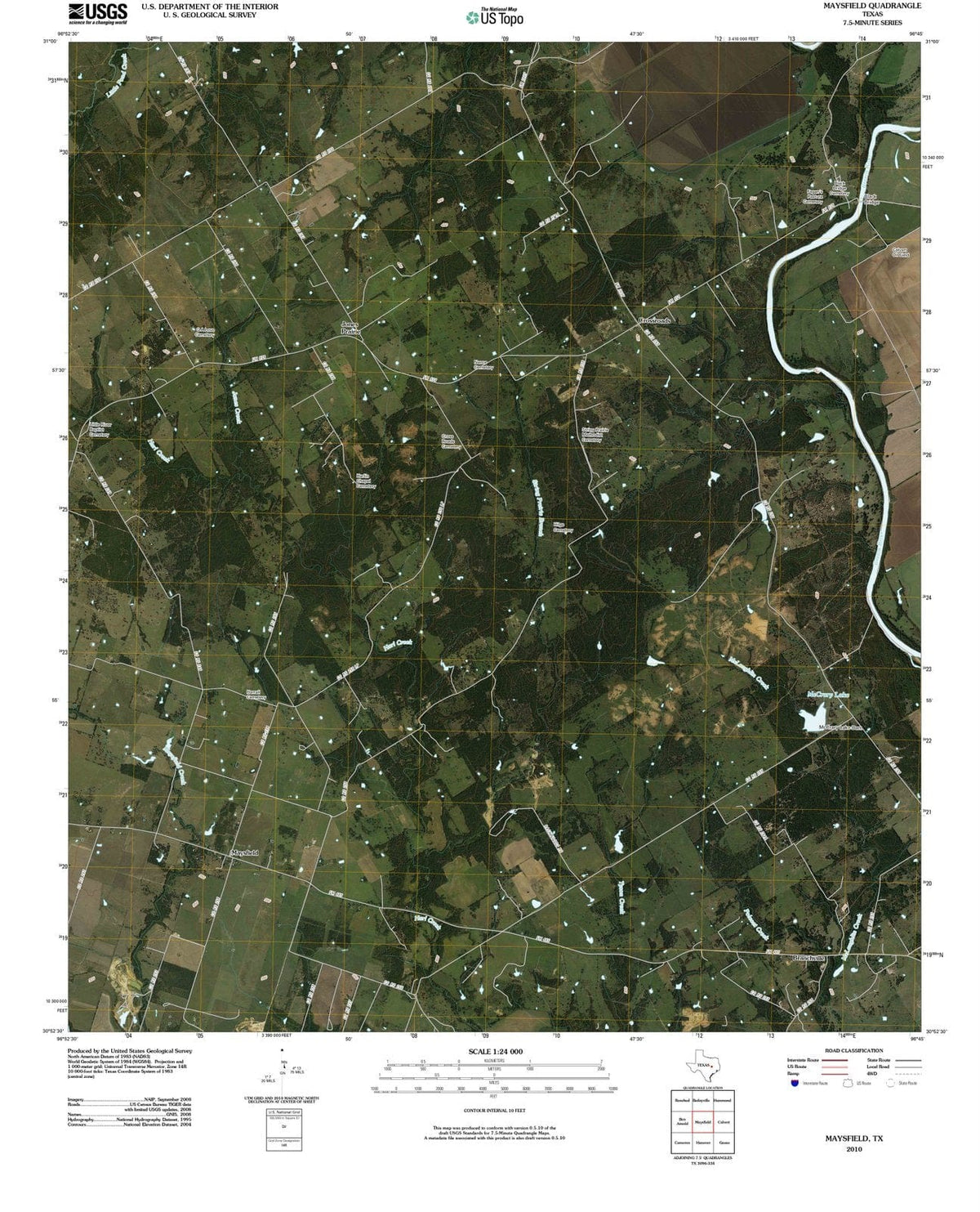 2010 Mansfield, TX - Texas - USGS Topographic Map