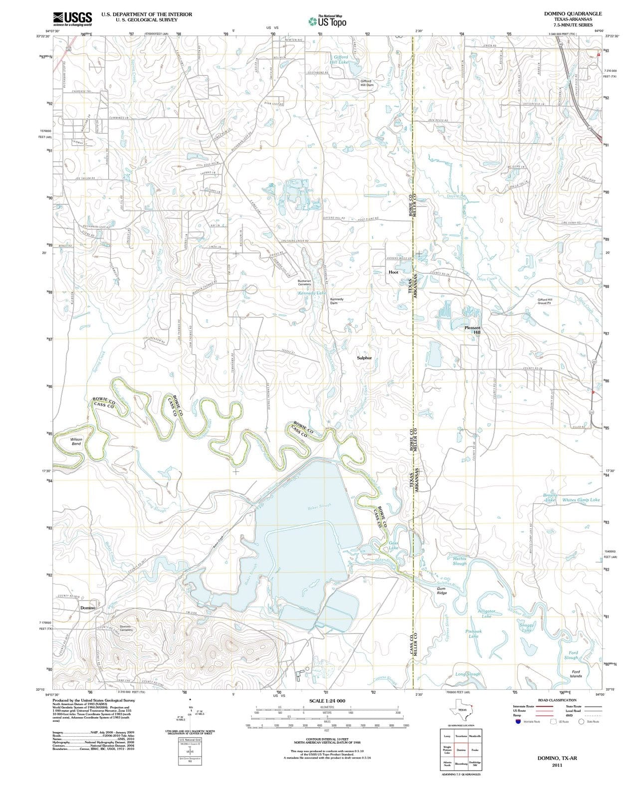 2011 Domino, TX - Texas - USGS Topographic Map