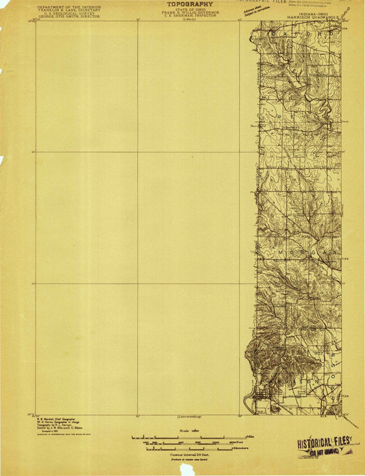 1915 Harrison, OH - Ohio - USGS Topographic Map