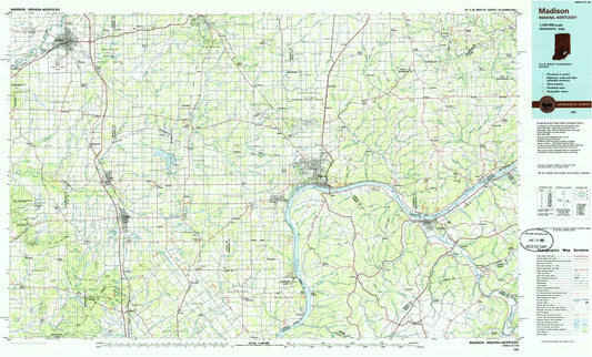 1986 Madison, in - Indiana - USGS Topographic Map