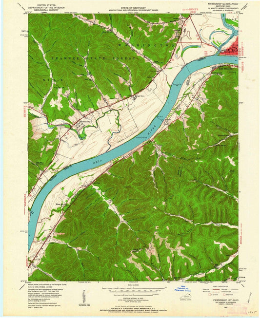 1949 Friendship, OH - Ohio - USGS Topographic Map