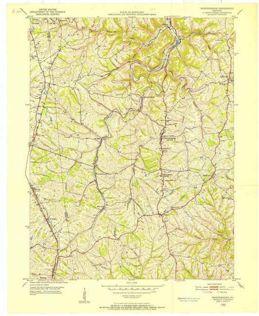 1950 Independence, KY - Kentucky - USGS Topographic Map