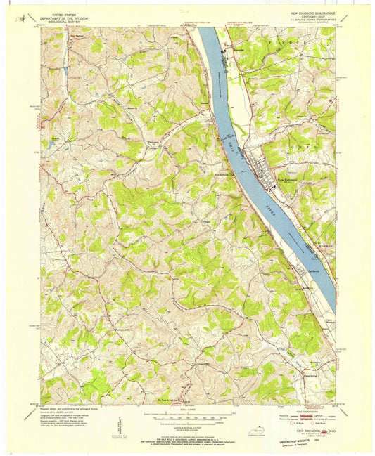 1953 New Richmond, OH - Ohio - USGS Topographic Map
