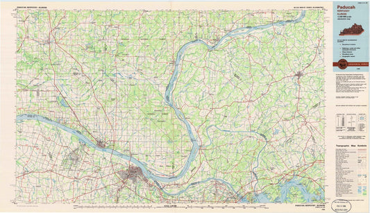 1984 Paducah, KY - Kentucky - USGS Topographic Map