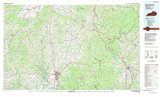 1982 Somerset, KY - Kentucky - USGS Topographic Map