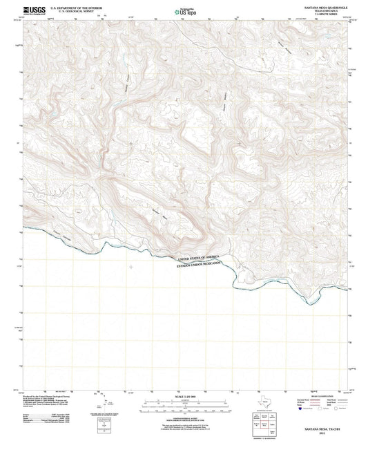 2011 Santana Mesa, TX - Texas - USGS Topographic Map