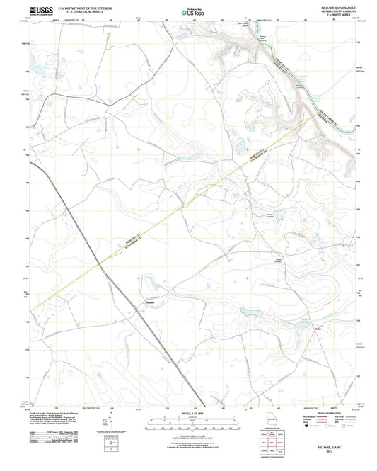 2011 Kildare, GA - Georgia - USGS Topographic Map
