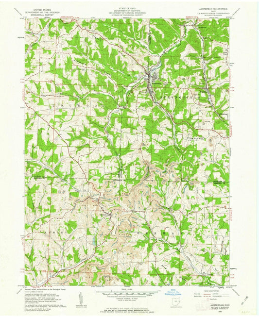 1960 Amsterdam, OH - Ohio - USGS Topographic Map