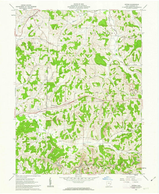 1962 Antrim, OH - Ohio - USGS Topographic Map