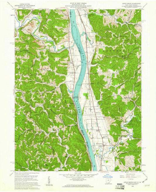 1958 Apple Grove, WV - West Virginia - USGS Topographic Map