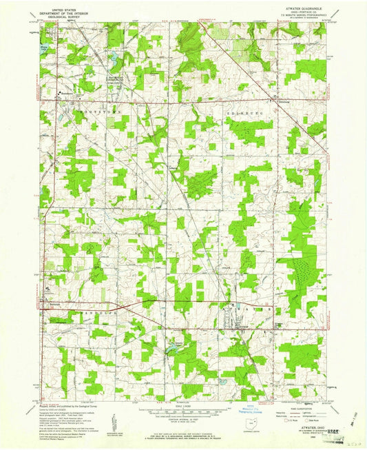 1960 Atwater, OH - Ohio - USGS Topographic Map