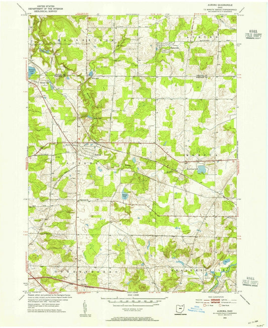 1953 Aurora, OH - Ohio - USGS Topographic Map