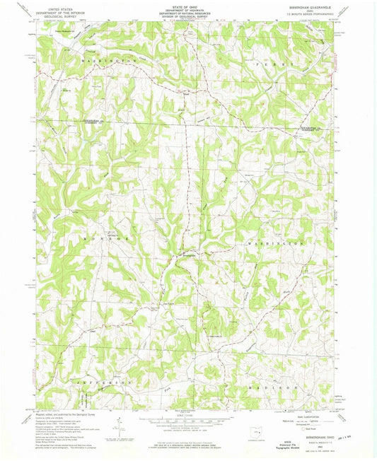 1961 Birmingham, OH - Ohio - USGS Topographic Map