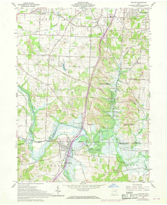 1951 Bolivar, OH - Ohio - USGS Topographic Map