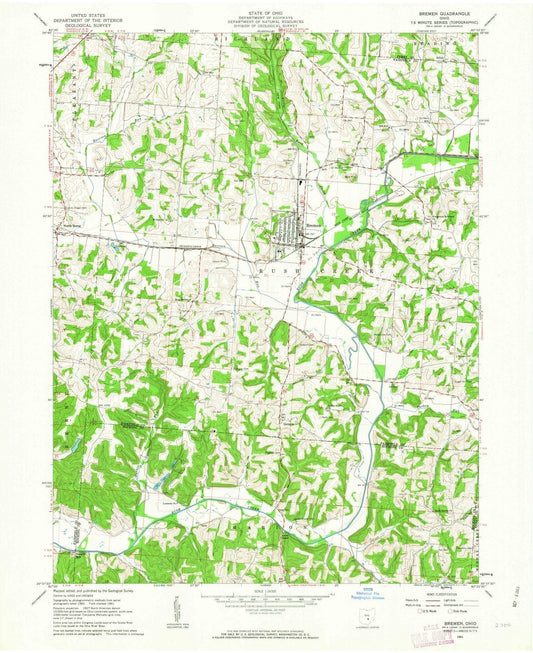 1961 Bremen, OH - Ohio - USGS Topographic Map