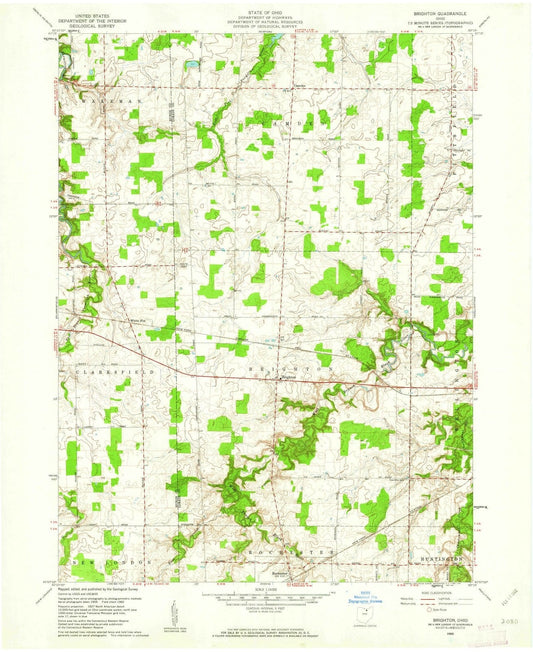 1960 Brighton, OH - Ohio - USGS Topographic Map