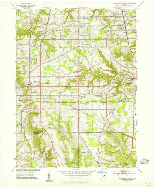 1953 Broadview Heights, OH - Ohio - USGS Topographic Map