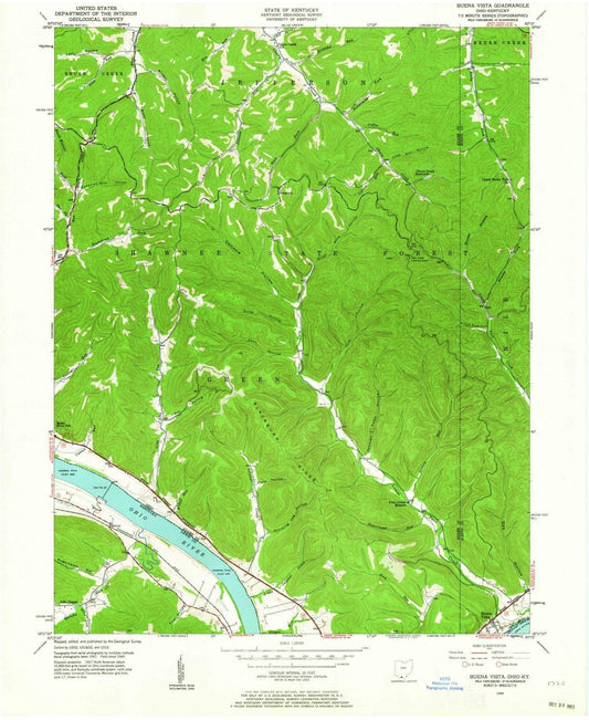 1949 Buena Vista, OH - Ohio - USGS Topographic Map