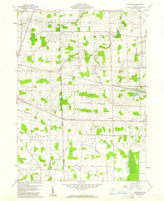 1960 Centerton, OH - Ohio - USGS Topographic Map