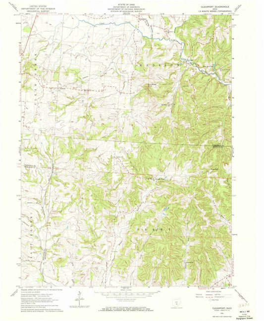 1961 Clearport, OH - Ohio - USGS Topographic Map