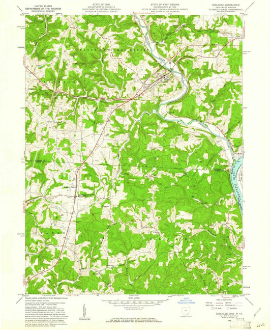 1960 Coolville, OH - Ohio - USGS Topographic Map