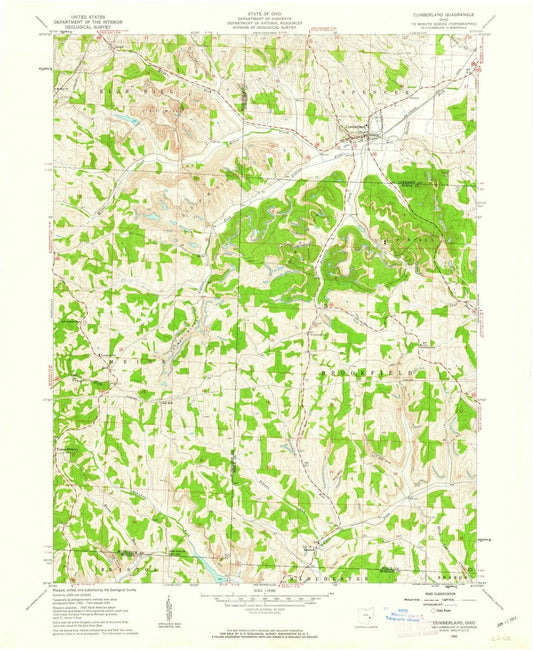 1961 Cumberland, OH - Ohio - USGS Topographic Map