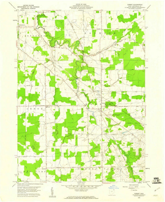 1959 Dorset, OH - Ohio - USGS Topographic Map