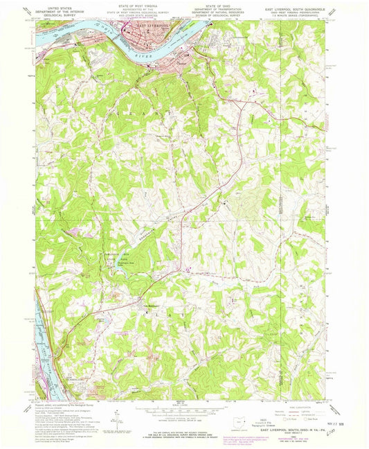 1960 East Liverpool, OH - Ohio - USGS Topographic Map v2