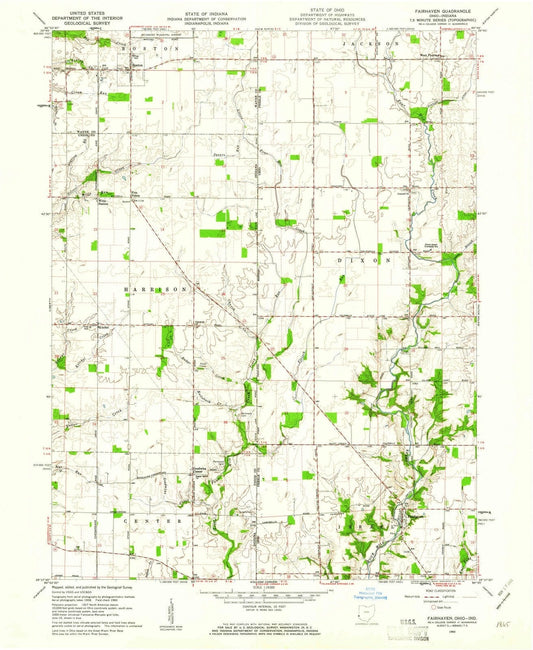 1960 Fairhaven, OH - Ohio - USGS Topographic Map