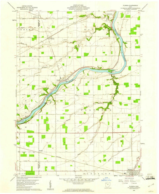 1959 Florida, OH - Ohio - USGS Topographic Map
