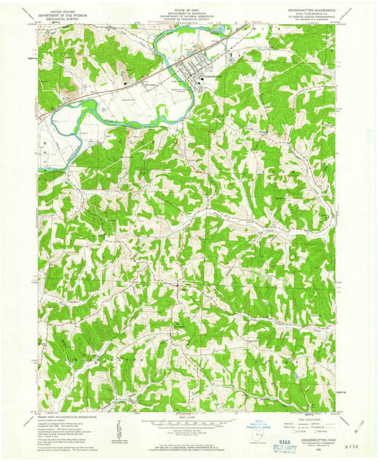 1962 Gnadenhutten, OH - Ohio - USGS Topographic Map