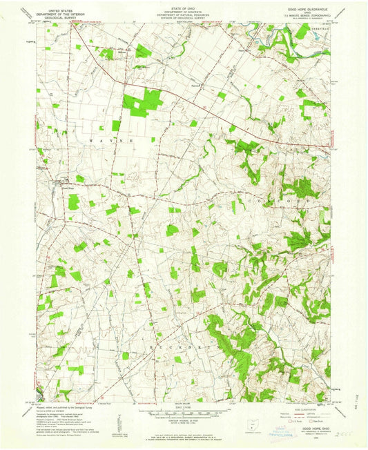 1960 Good Hope, OH - Ohio - USGS Topographic Map