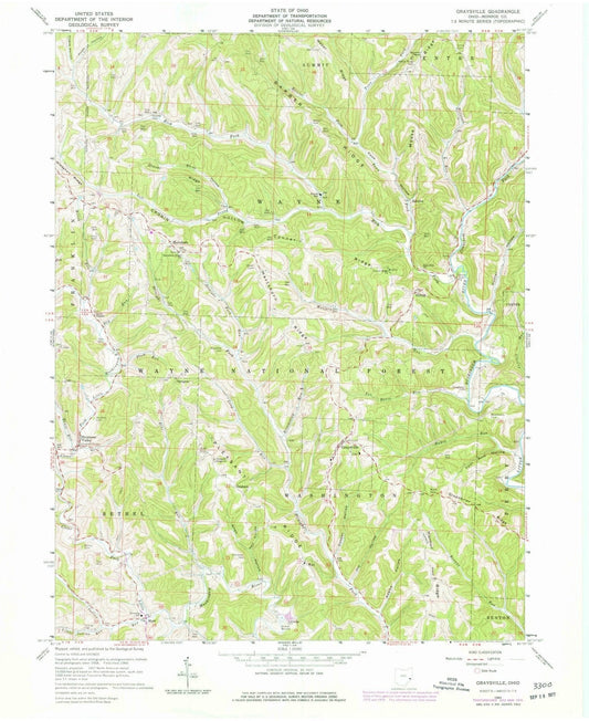 1960 Graysville, OH - Ohio - USGS Topographic Map