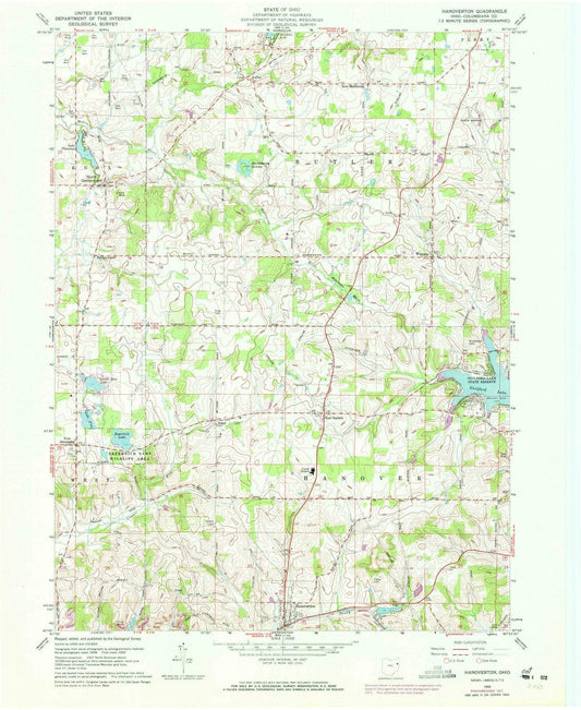 1959 Hanoverton, OH - Ohio - USGS Topographic Map