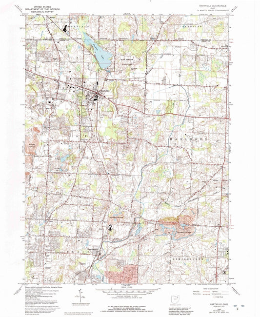 1960 Hartville, OH - Ohio - USGS Topographic Map